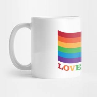 Love is Love Rainbow Flag Mug